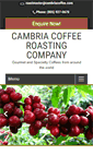 Mobile Screenshot of cambriacoffeeroasting.com