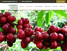 Tablet Screenshot of cambriacoffeeroasting.com